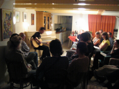 Hans en publiek